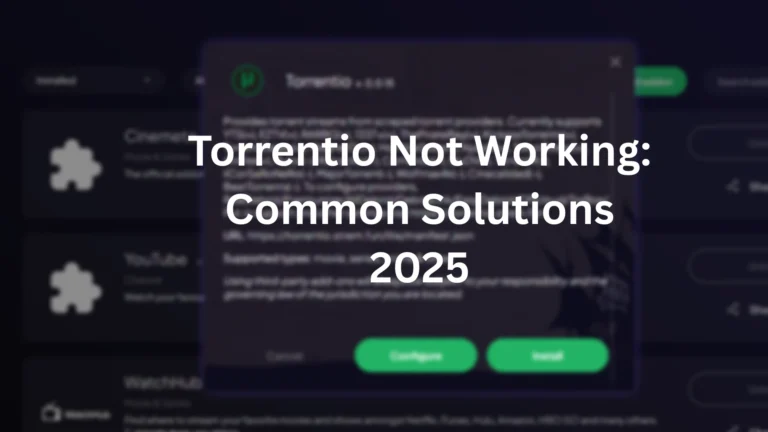 Torrentio Not Working